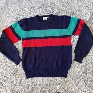 Vintage Bog Sport Colorblock Sweater Crewneck Colorful 80s 90s No Size
